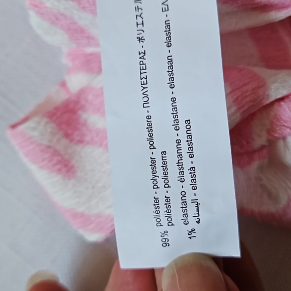 Zara girl pink zebra strap crop top size 13 14 - Picture 9 of 9